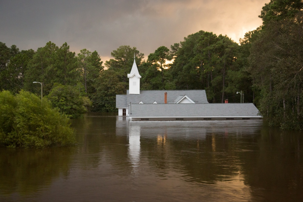 Flooding in Spring Lake, NC following Hurricane Florence