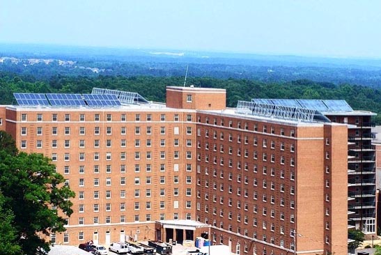 The Solar Structure on top of Morrison Residence Hall (respc.web.unc.edu)