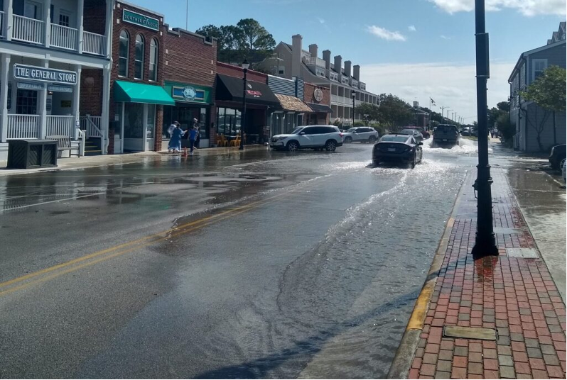 Sunny Day Flooding in Beaufort, NC  Image via the Sunny Day Flooding Project