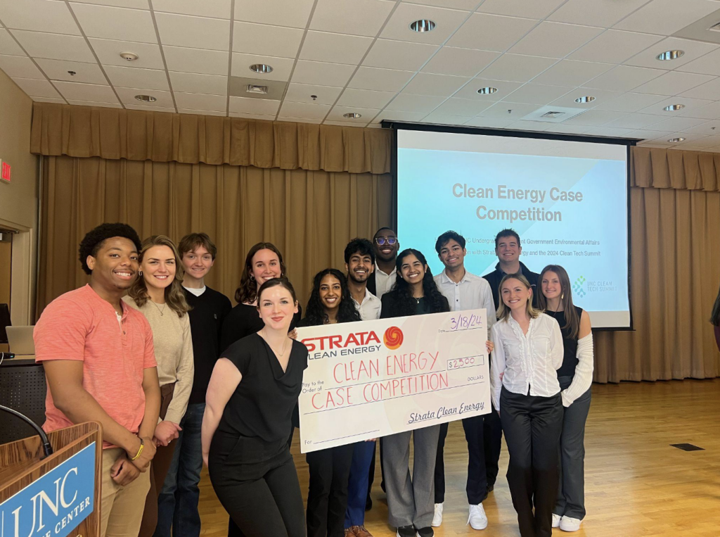 Group photo at the Clean Energy Case Competition.